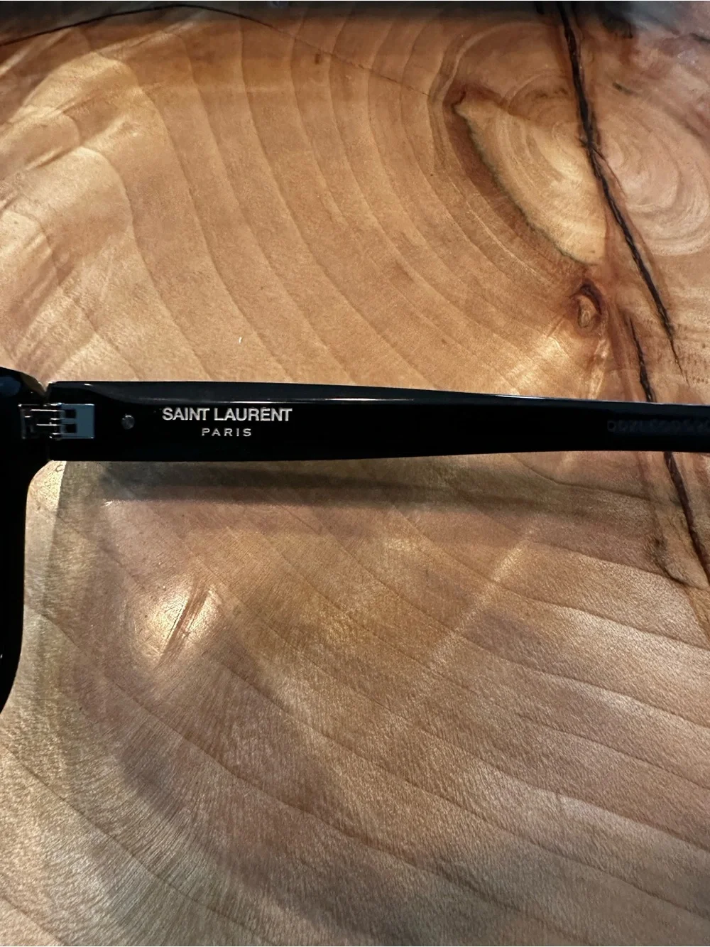 Saint Laurent Oversized Black Sunglasses with Dark Lenses